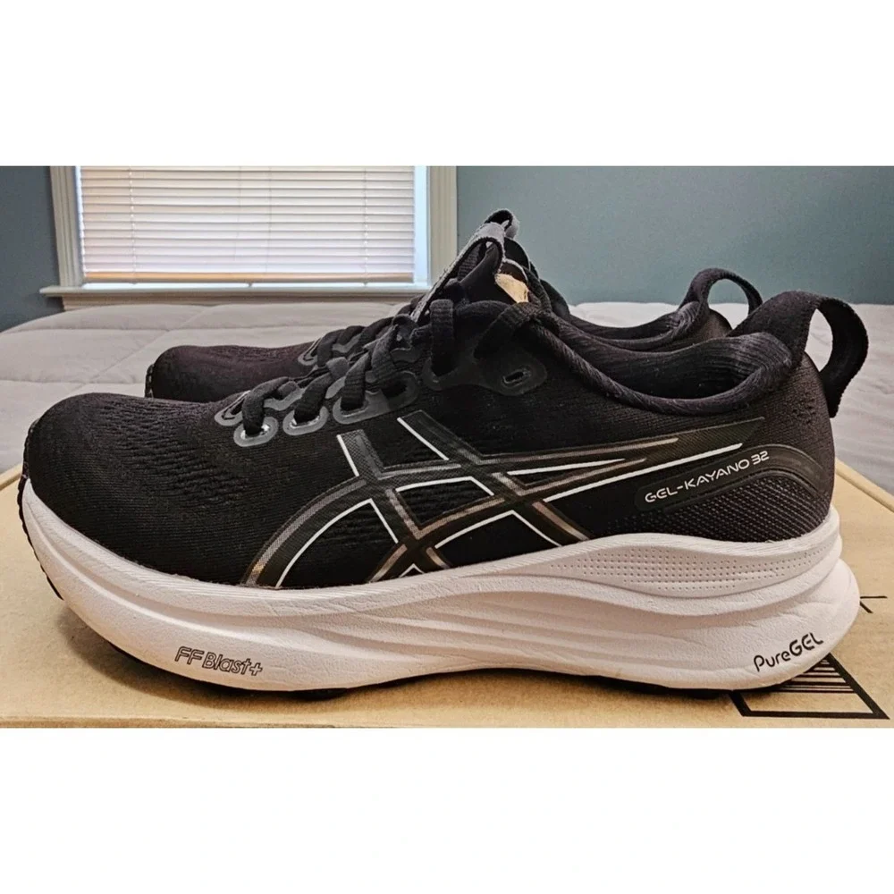 ASICS® (Women's 6 B) GEL-KAYANO™ 32 Running Shoes in Black/White - $165